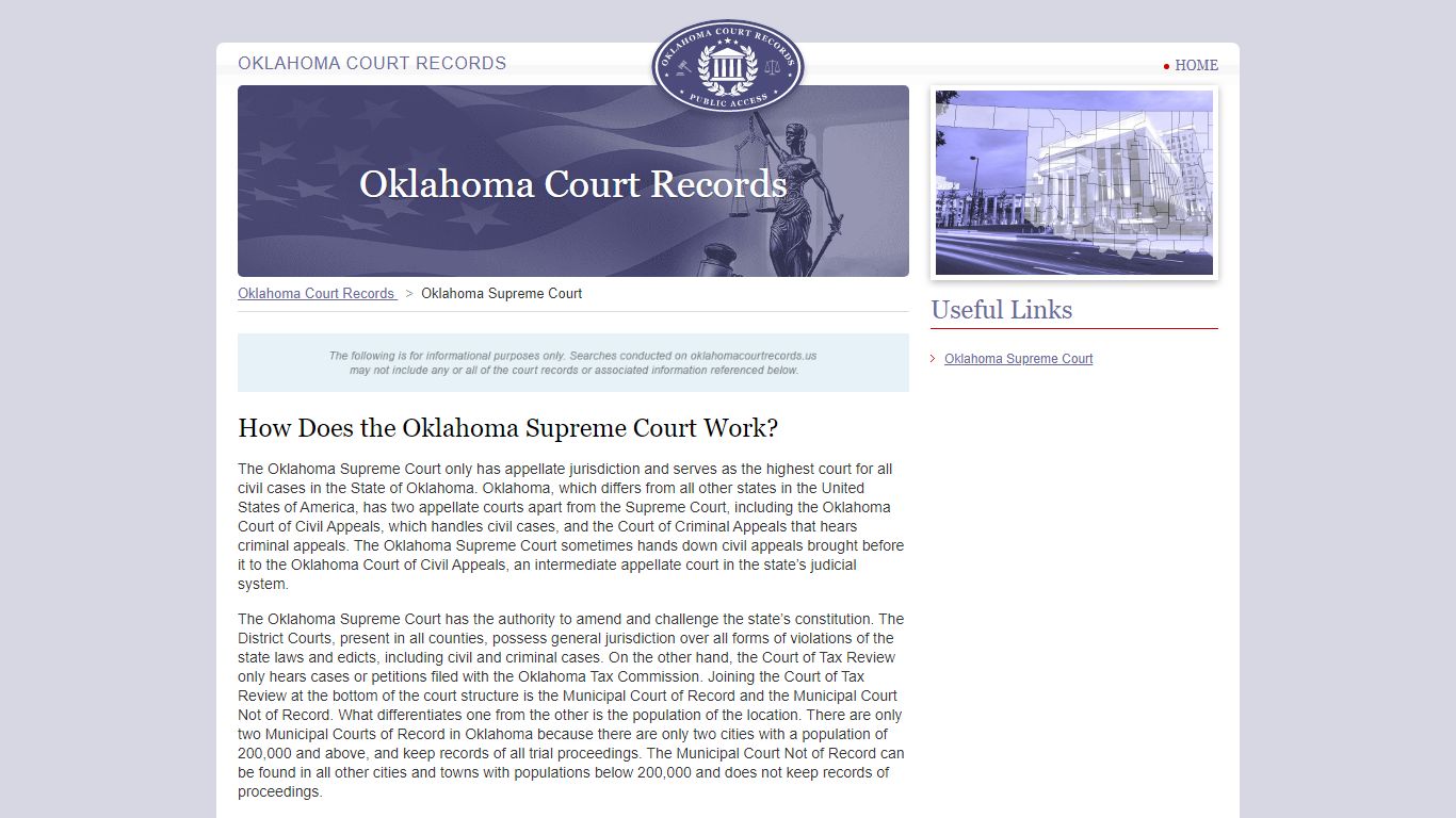 How Does the Oklahoma Supreme Court Work?